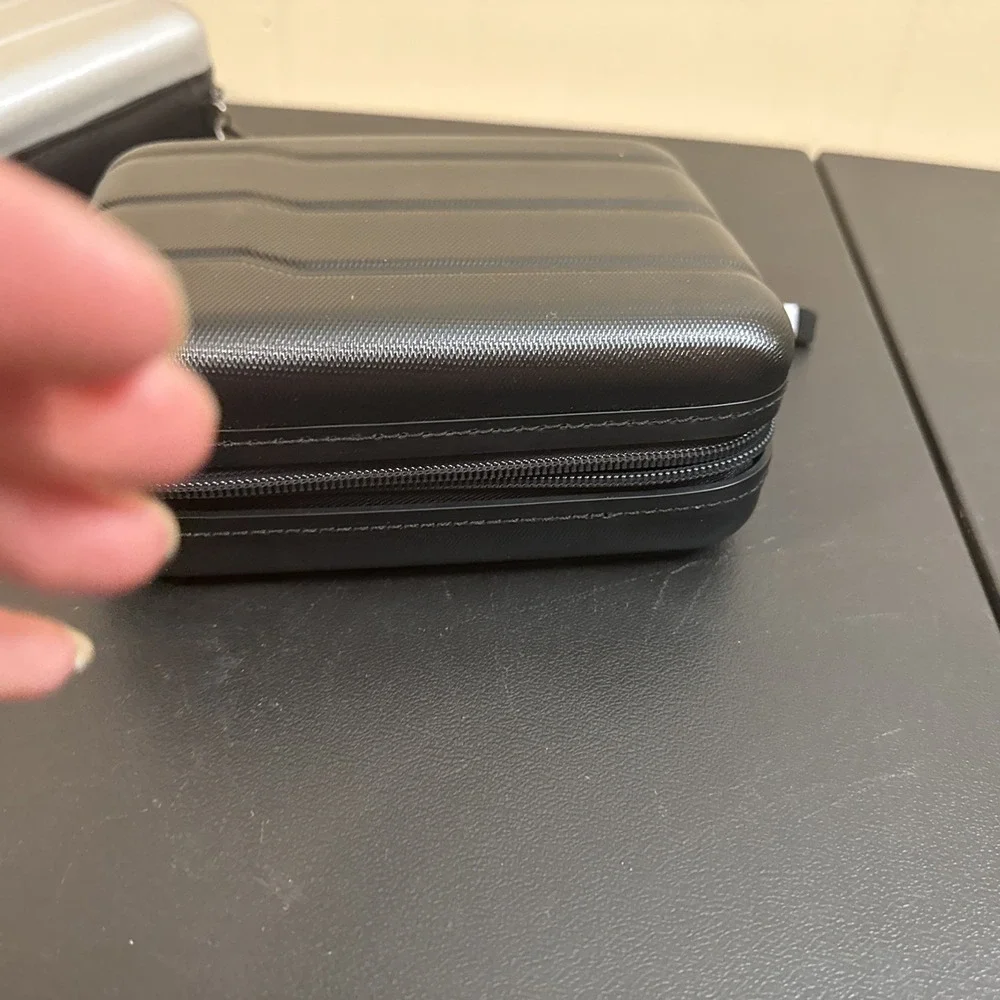 Lof Of 2 Open Story Target Hard-side Case  Silver And Black Travel Case